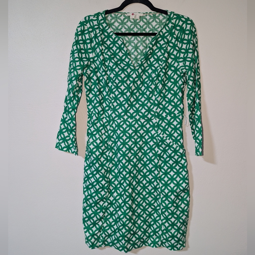 4 Boden Green Kelsey Linen Tunic‎ Dress